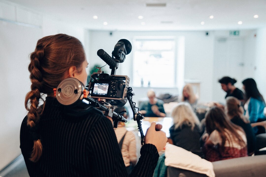 Media training workshop with participants and instructor